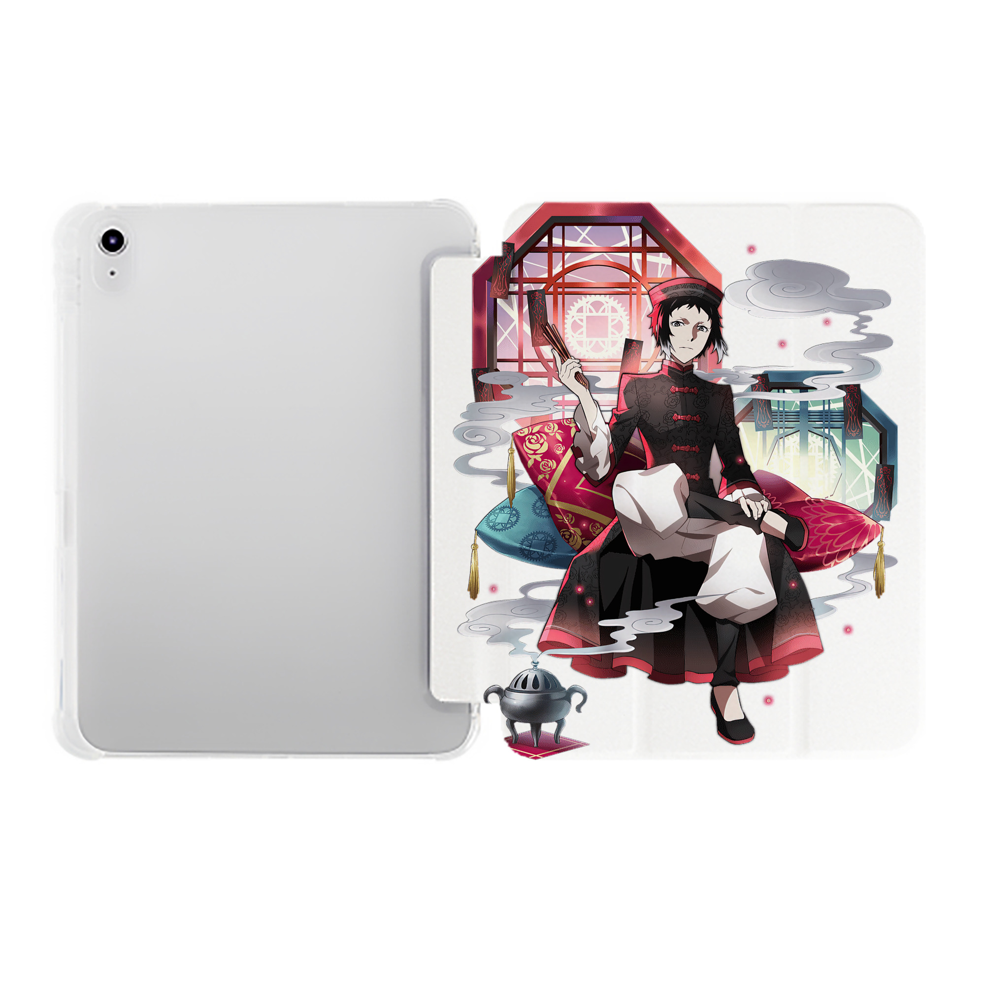 （画像用） 文豪ストレイドッグス Bungo Stray Dogs IPad ケース ペン収納付き 三つ折りスタンド PUレザー×シリコン 対応機種9.5/10.5/10.9インチ